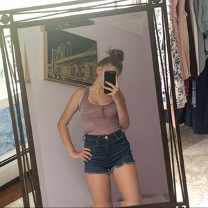 Vintage velvet tank top